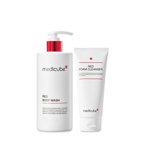 Red Face & Body Cleansing Set - MEDICUBE US