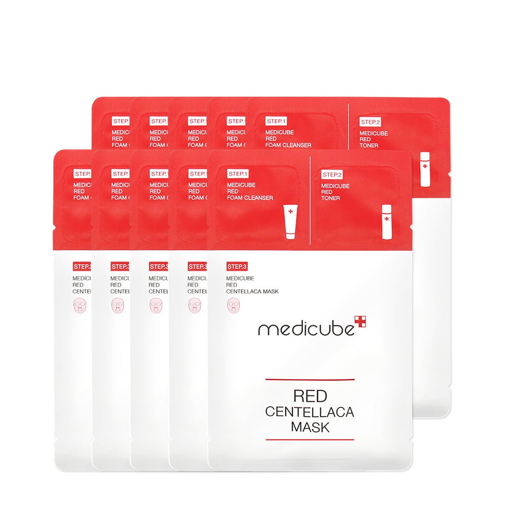medicube 美顔器 ピンク Red Centella Mask 付属 US_ME_TH-redmask10_c83b1544-