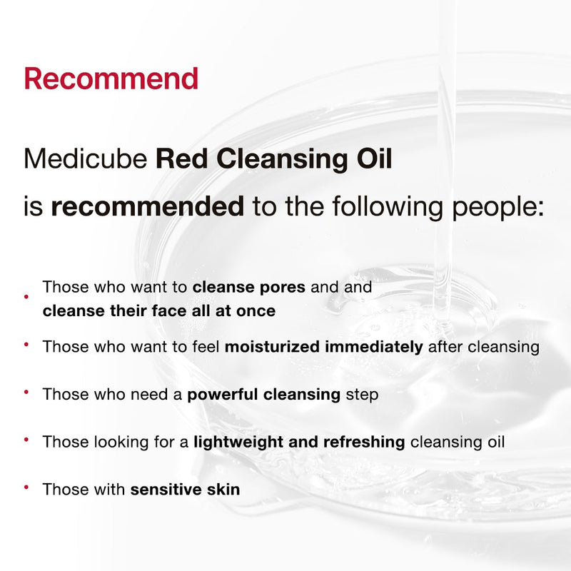 Red Cleansing Oil - MEDICUBE US