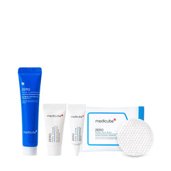 Zero Pore Serum(5ml)+Zero Pore Cream(7ml)+Zero Foam Cleanser 15ml+Zero Pore Pads mini (12 pads) - MEDICUBE US